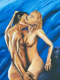 art of women - couples in love - reverie