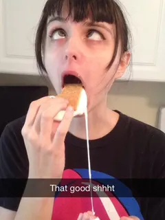 good food makes her ahegao.