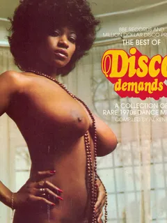 cover art for 'the best of disco demands' compliation on bbe records out of the uk