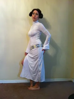 beautiful model lelu love as princess leia