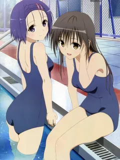 kotegawa yui and sairenji haruna (to love-ru darkness and etc) drawn by nishiya yasushi