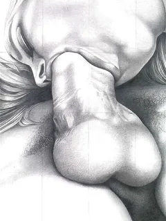 blowjob pencil art.