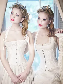 amazing cosplay photo with a sexy blonde lace