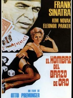 el hombre del brazo de oro (normal d las pajas k se tuvo k dar...o k se le lleno tanto d lefa k se seco amarilla))  kim novak = tere(lodvg)