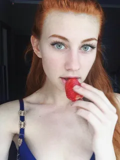 cute strawberry eater