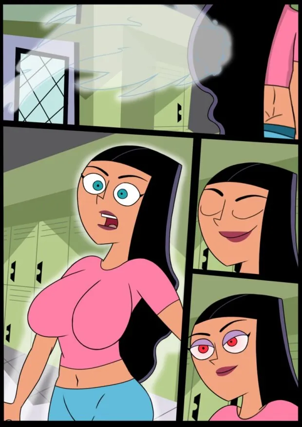 black_hair breasts danny_phantom_(series) desiree ghost large_breasts migirider paulina_sanchez possession red_eyes