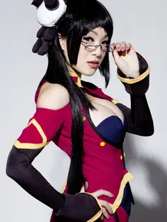 cosplay sexy cleavage asian big breast