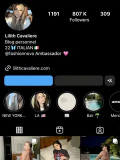 lilith cavaliere account