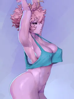 mina ashido (my hero academia) by cutesexyrobutts