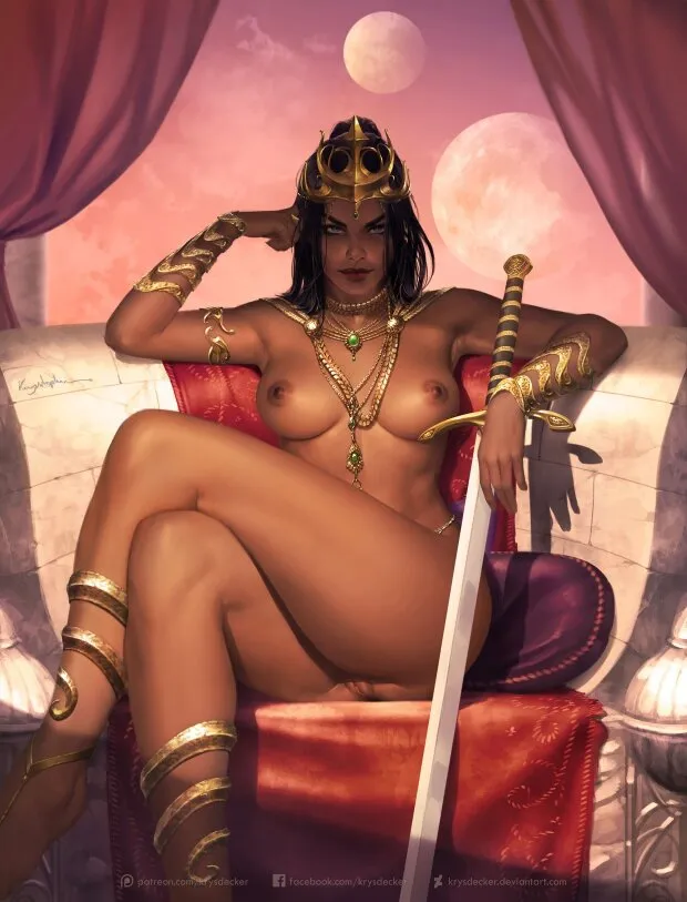 sexy warrior queen pussy slip