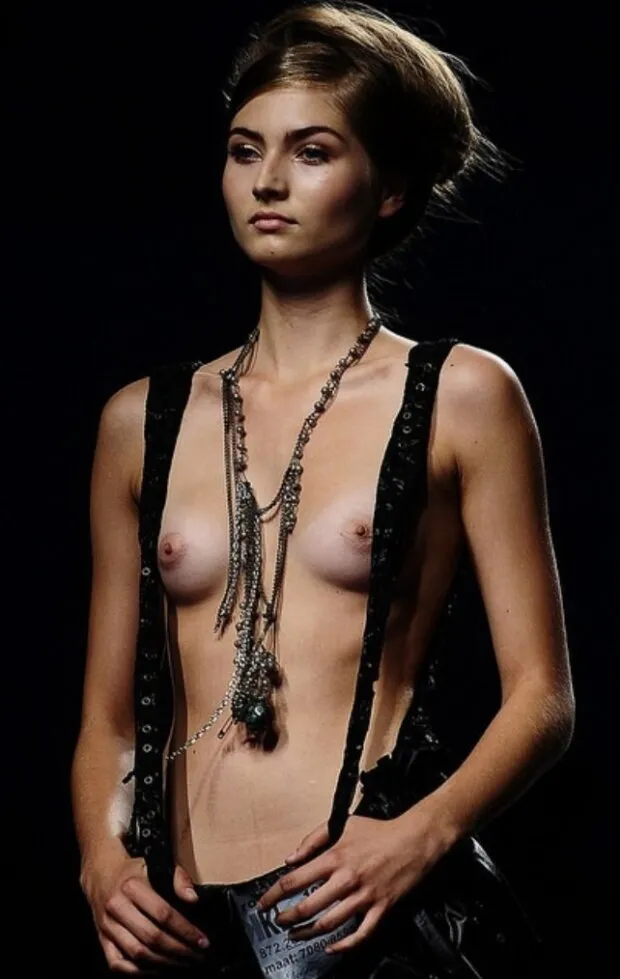 model on runway titis out