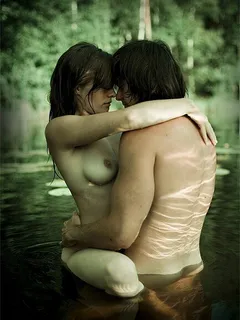 couple in the water