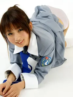 Miyu in All Gravure set Uniform