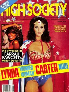 [ high society magazine 1979 ft. lynda carter and farrah fawcett ]